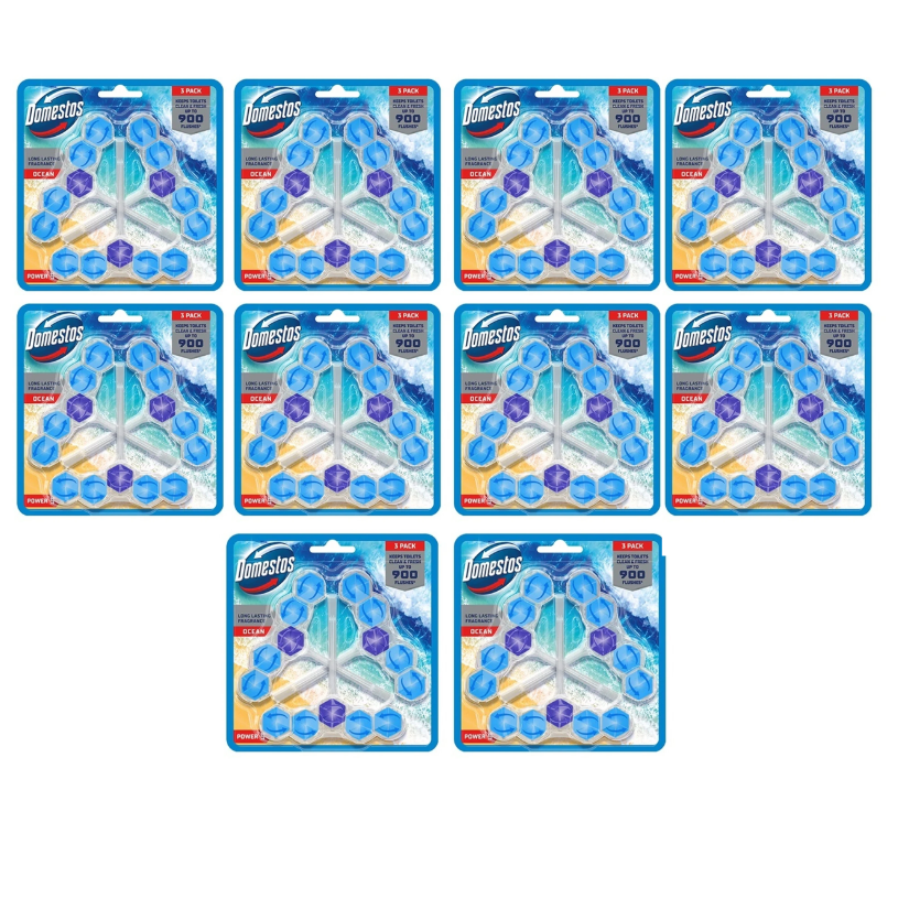 Domestos Ocean Rim Block 10 x 3 Pack 